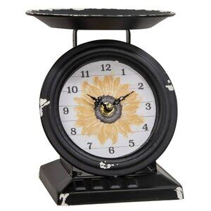 New Vintage Sunflower Old Town Scale Clock